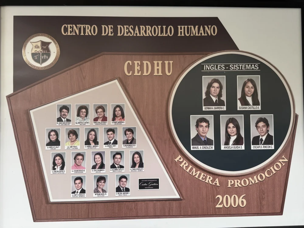 Mosaico de bachilleres del CEDHU · Promoción 2006