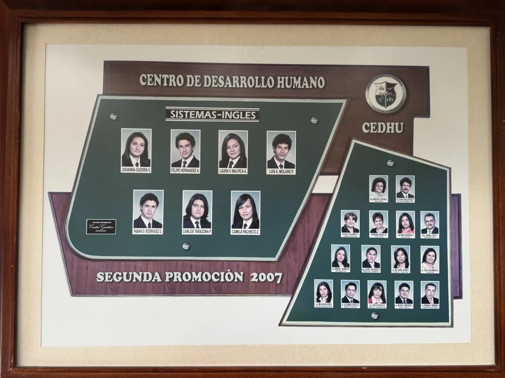 Mosaico de bachilleres del CEDHU · Promoción 2007