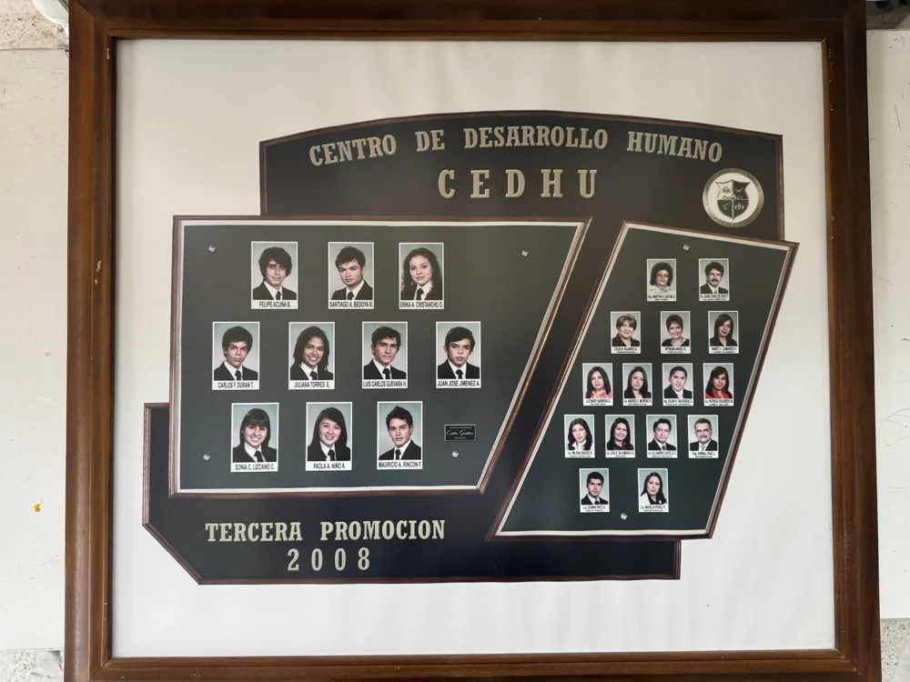 Mosaico de bachilleres del CEDHU · Promoción 2008
