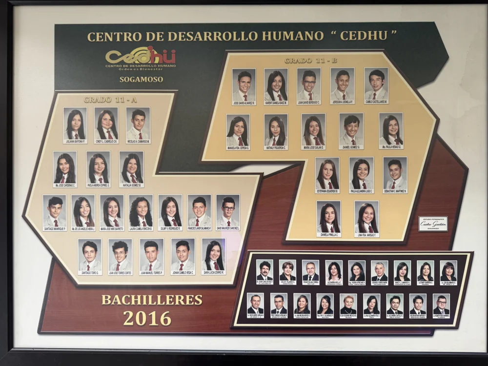 Mosaico de bachilleres del CEDHU · Promoción 2016