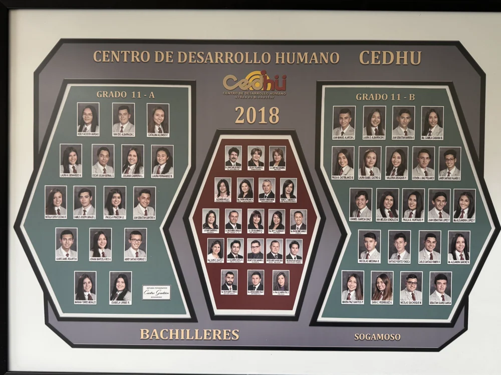 Mosaico de bachilleres del CEDHU · Promoción 2018