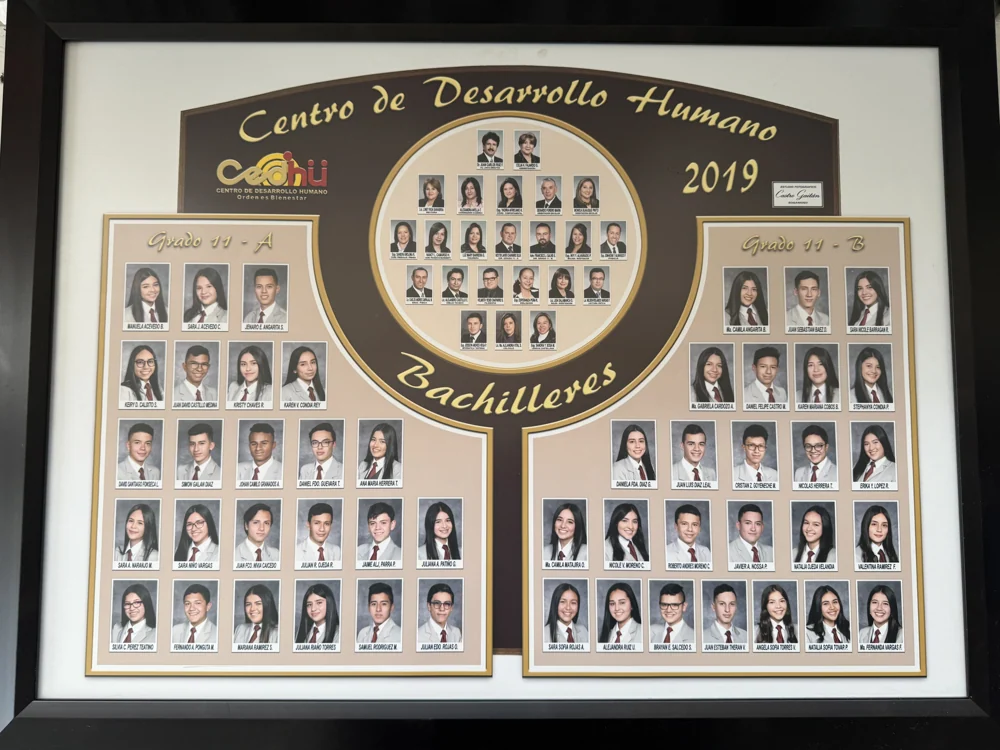 Mosaico de bachilleres del CEDHU · Promoción 2019