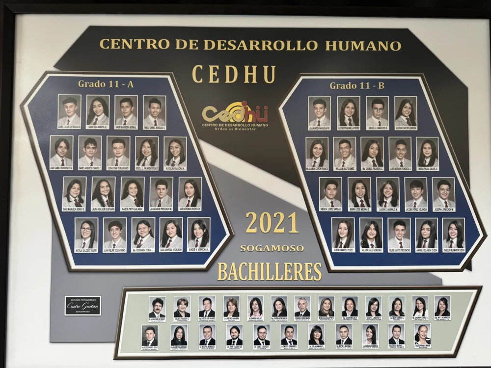 Mosaico de bachilleres del CEDHU · Promoción 2021