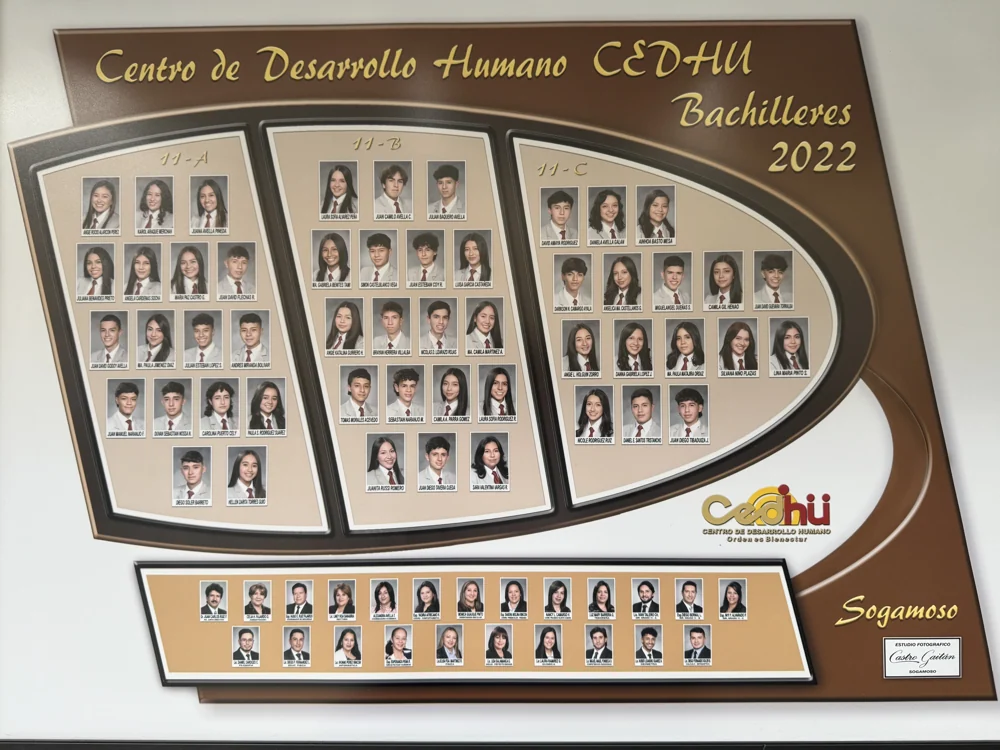 Mosaico de bachilleres del CEDHU · Promoción 2022