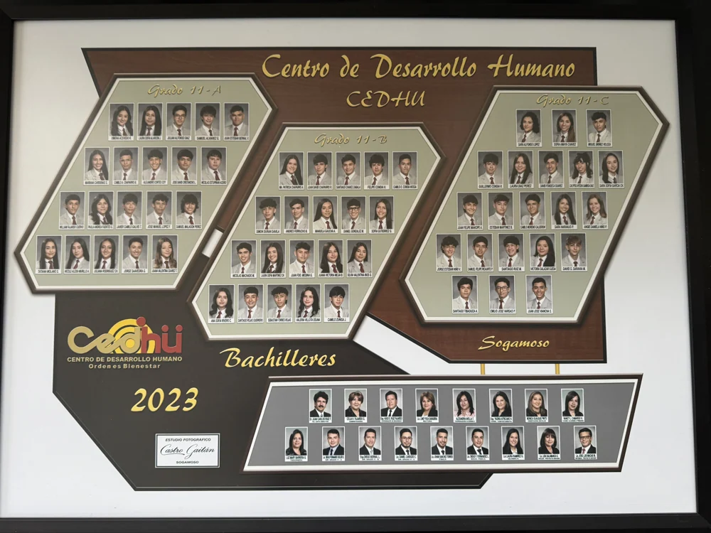 Mosaico de bachilleres del CEDHU · Promoción 2023