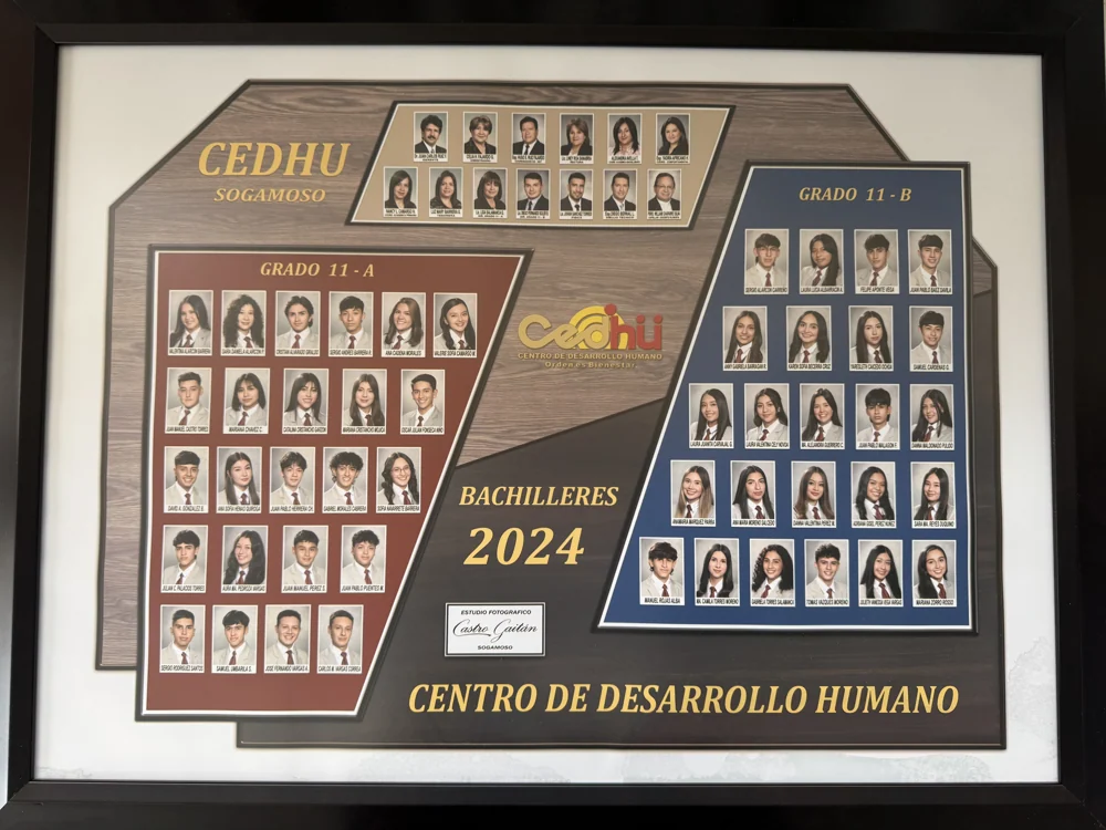 Mosaico de bachilleres del CEDHU · Promoción 2024