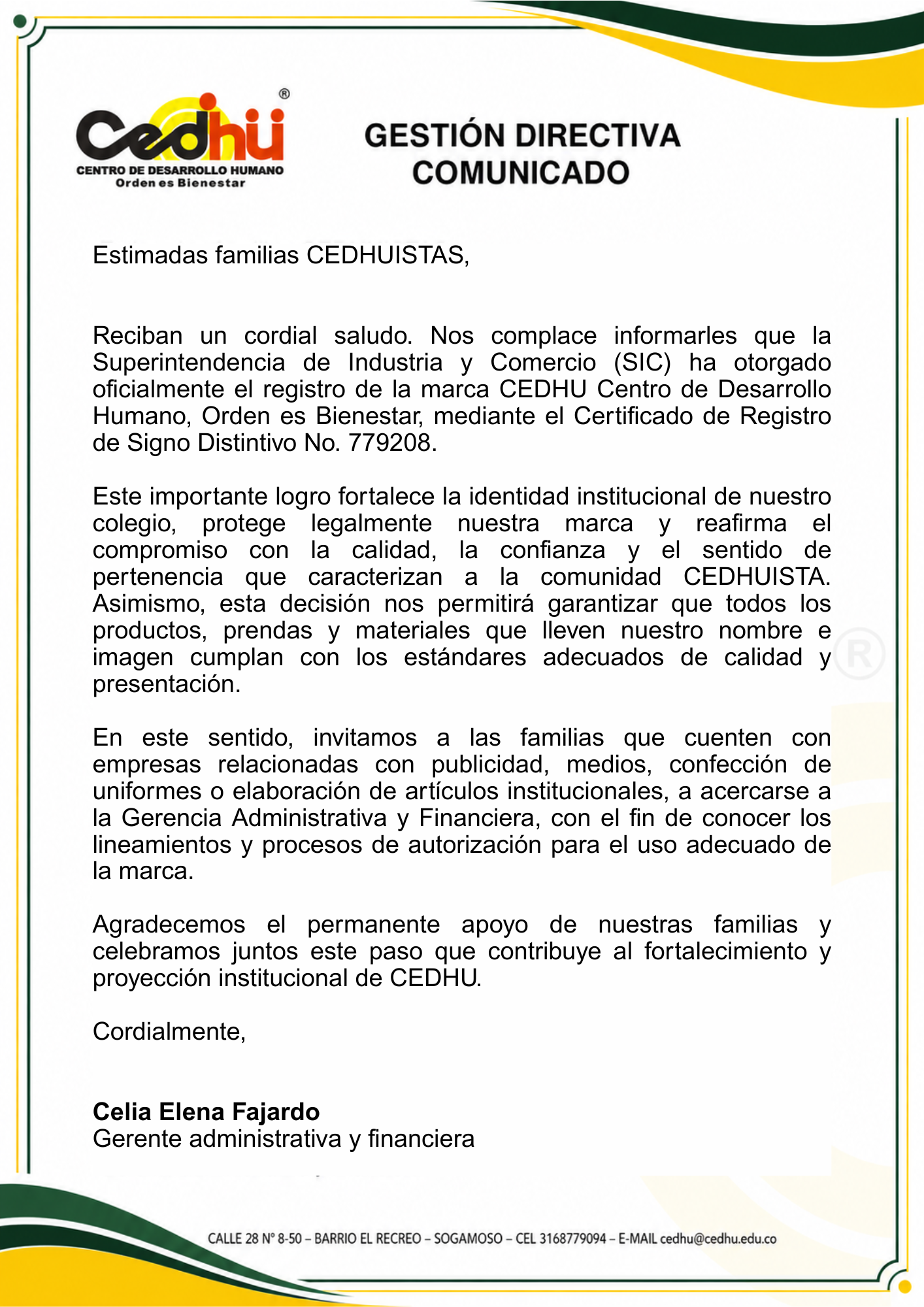 noticia marca registrada cedhu